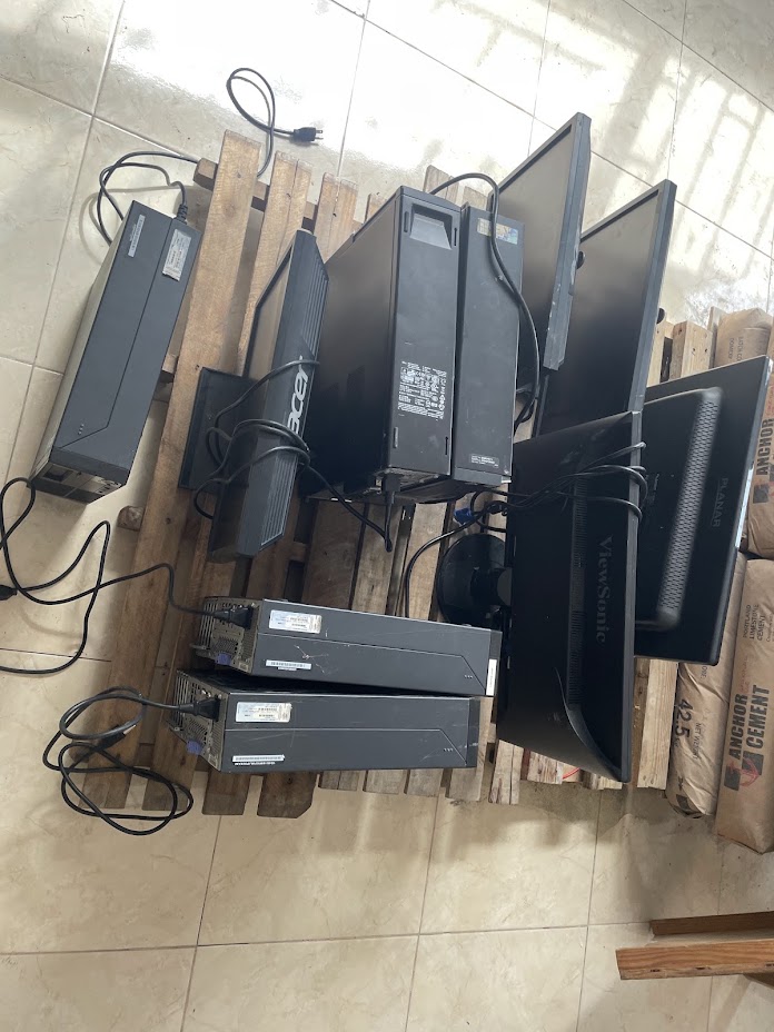 Computer lab before service